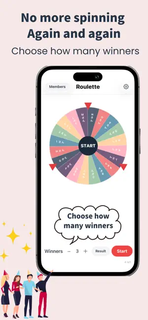 Multi Winner Raffle Wheel screenshot 2
