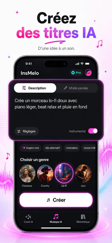 MV AI Song Music Video・InsMelo screenshot 2 of 8
