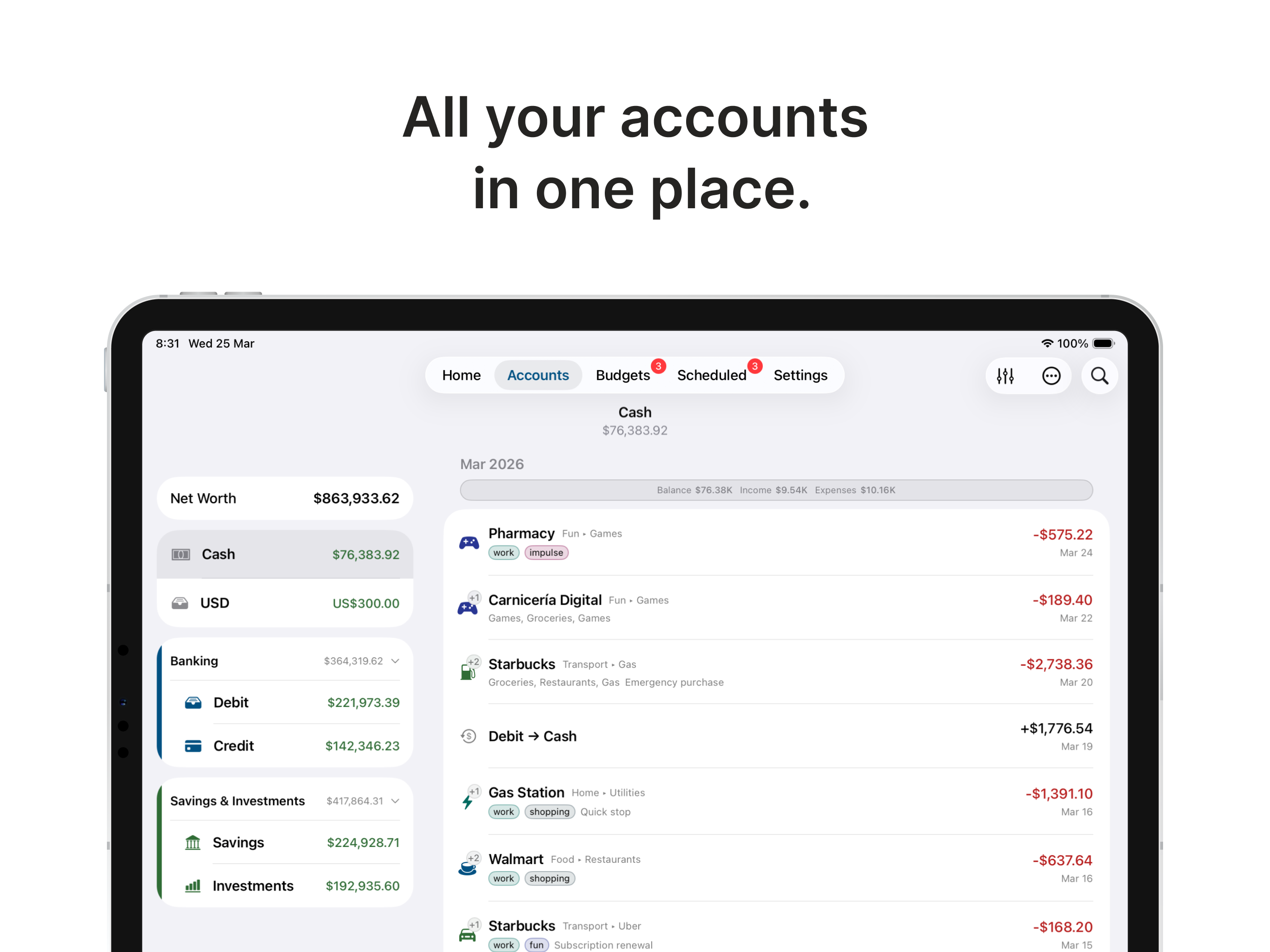 Mintaka: Personal Finance screenshot 9