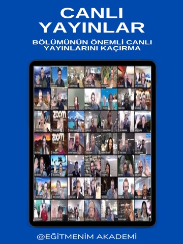 Eğitmenim Akademi iPad screenshot