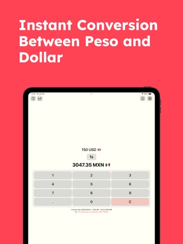 Convert Pesos to Dollars ipad screenshot 4