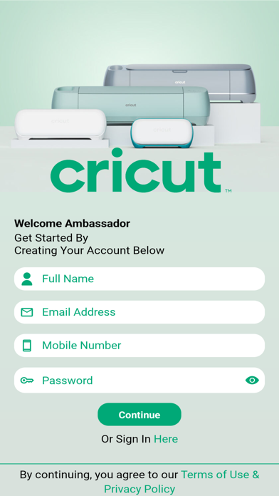 Cricut Ambassador Screenshot