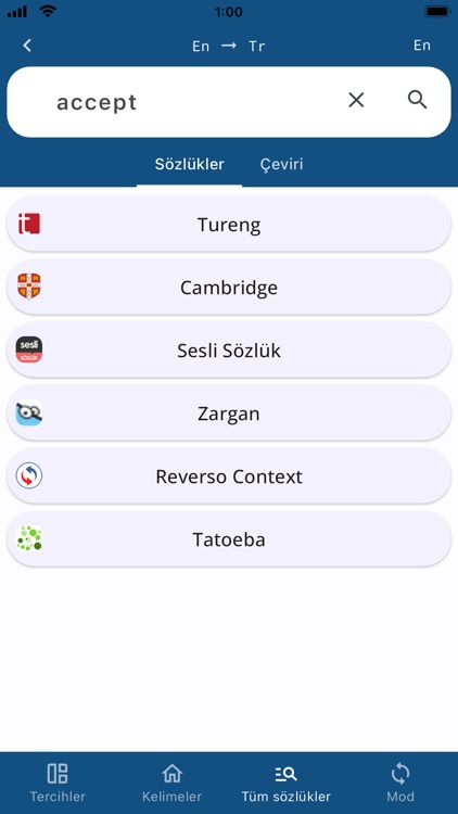Turkish English Dictionary - screenshot-3