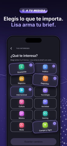 Lisa AI: tus noticias con IA iPhone screenshot 2