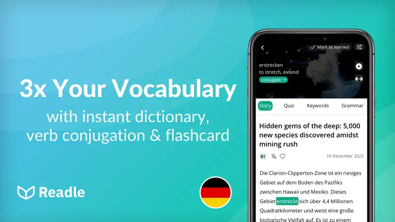 Learn German: News by Readle screenshot 2 of 6