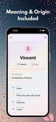 BabyName: Baby Name Matcher screenshot