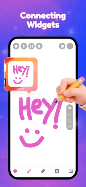 Lockscreen Drawing Together iPhone screenshot 2