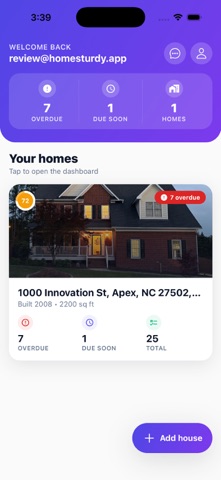 HomeSturdy — Home Maintenance iPhone screenshot