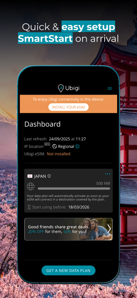 Ubigi: Travel eSIM mobile data screenshot 3