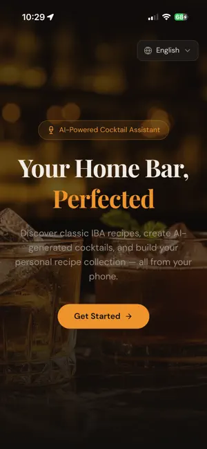 HomeBarBot - Cocktail recipes screenshot 1