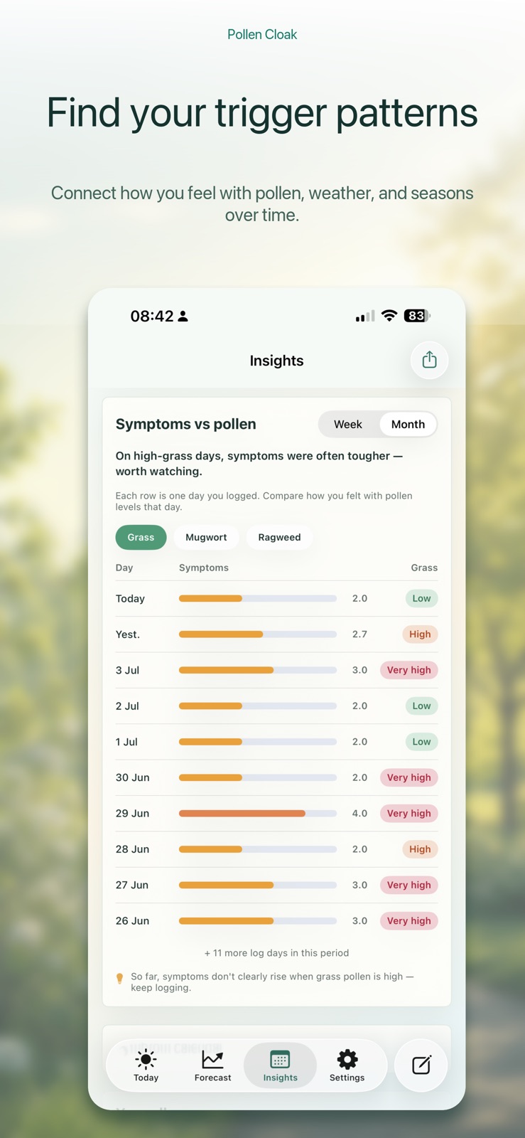Pollen Cloak iphone screenshot 4