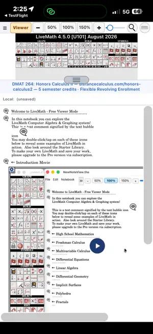 LiveMath screenshot 1