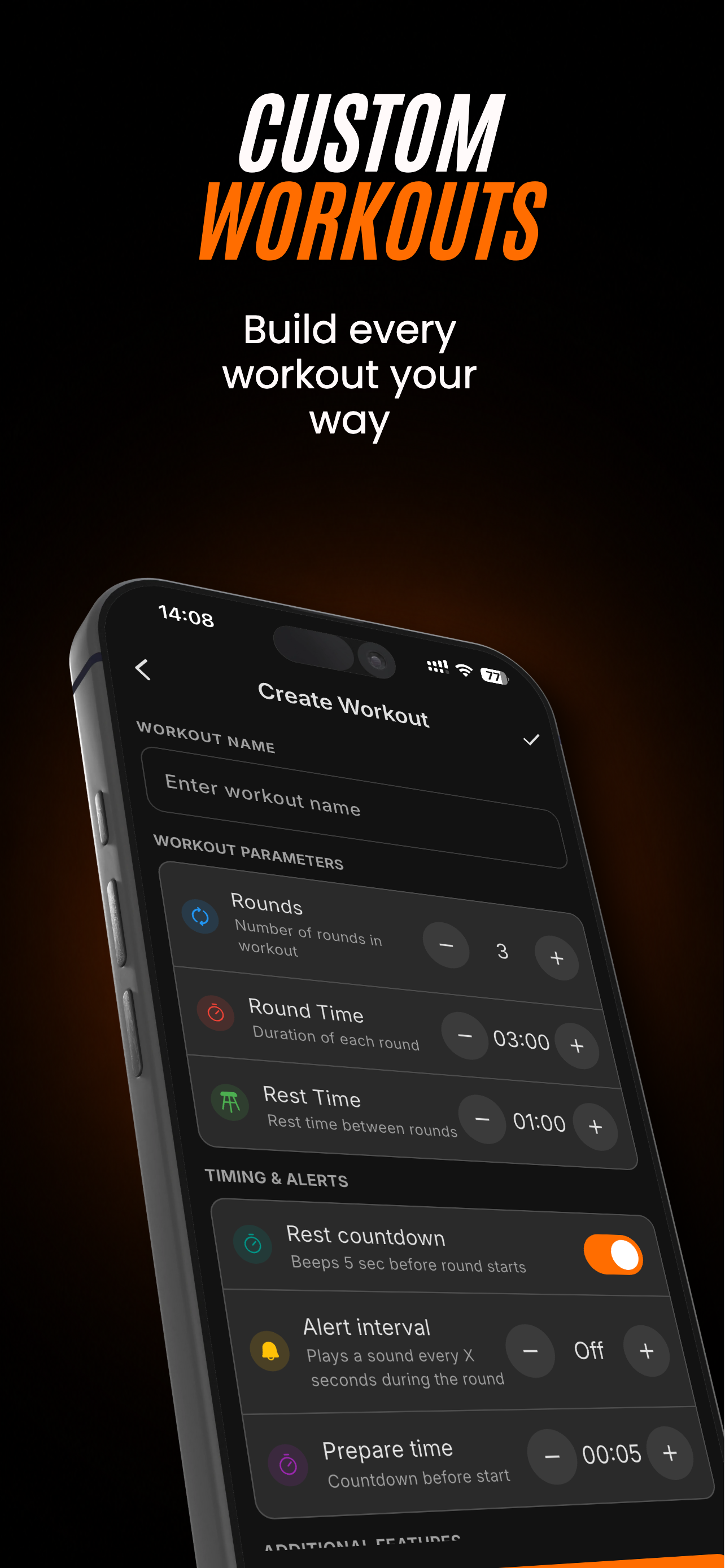 Professional boxing timer screenshot 3