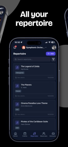 Attacca – Orchestra Manager Screenshot 3 of 5