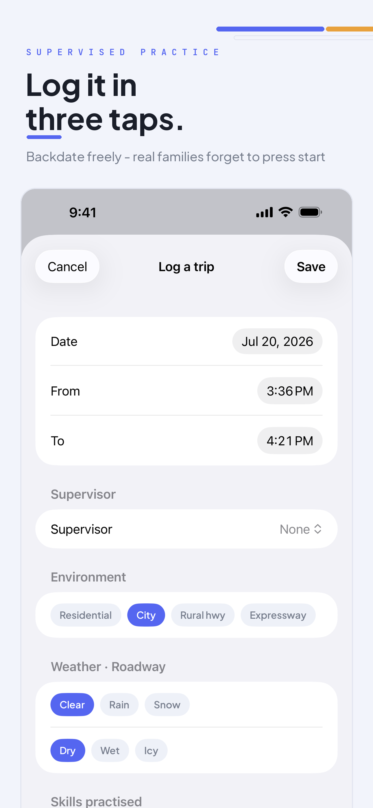Drivetally: Teen Driving Log screenshot 3