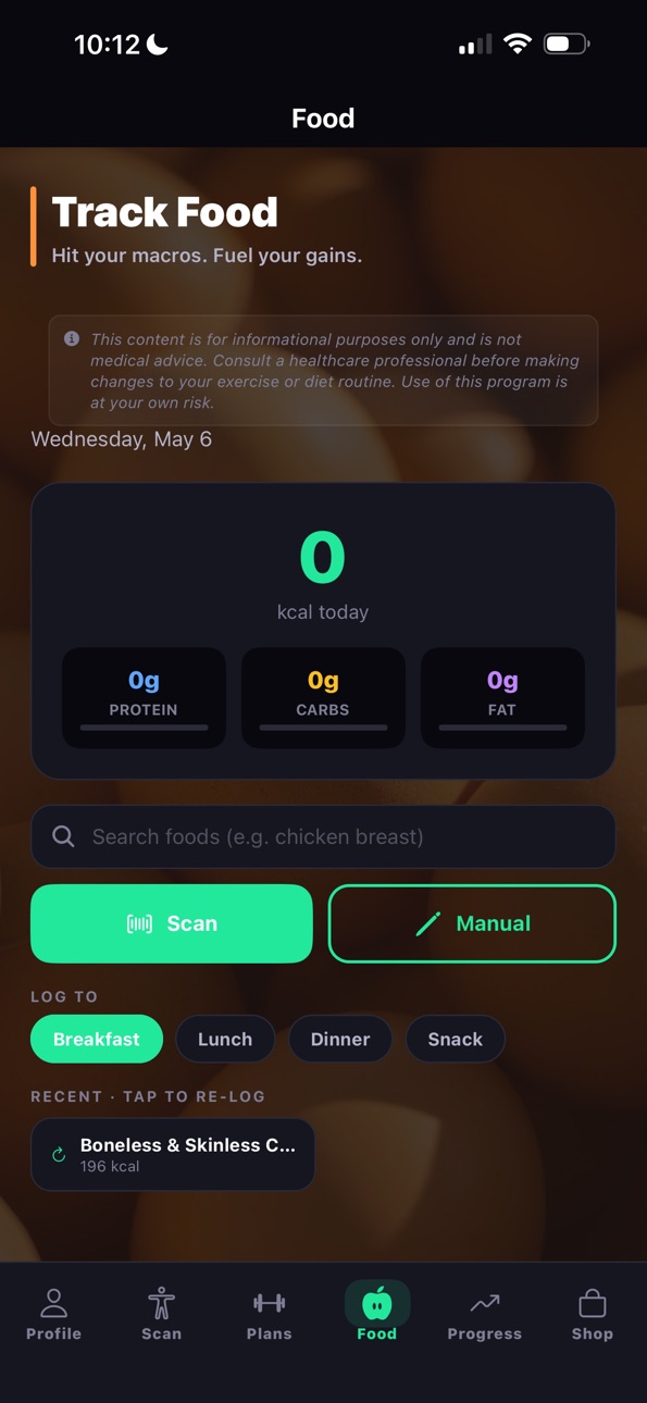 iPhone screenshot