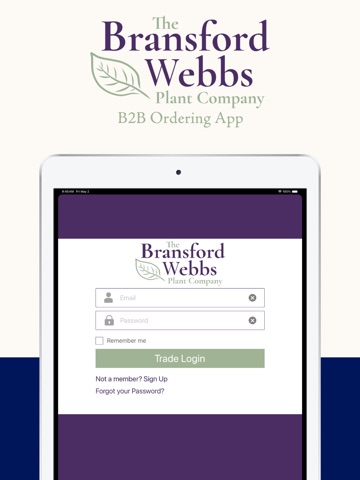 Bransford Webbs iPad screenshot