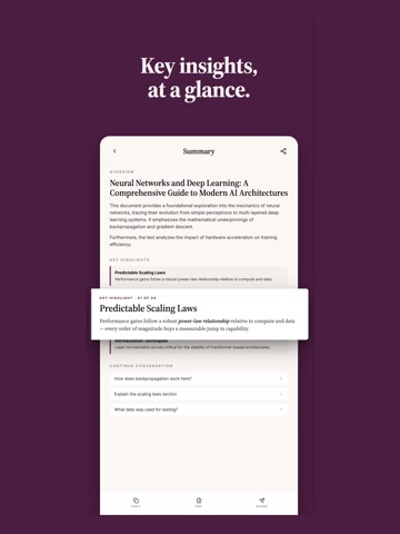 ANResearch AI Scholar App iPad screenshot