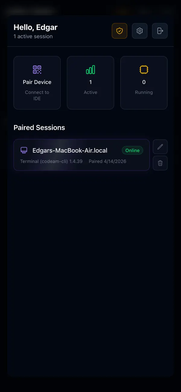 #1. CodeAgentMobile (iOS) De: Edgar Durand