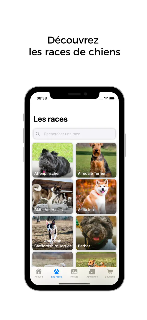 Screenshot #1 pour Les chiens - Races & conseils