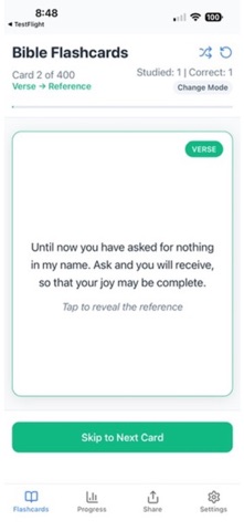 Bible Verses Flashcards screenshot