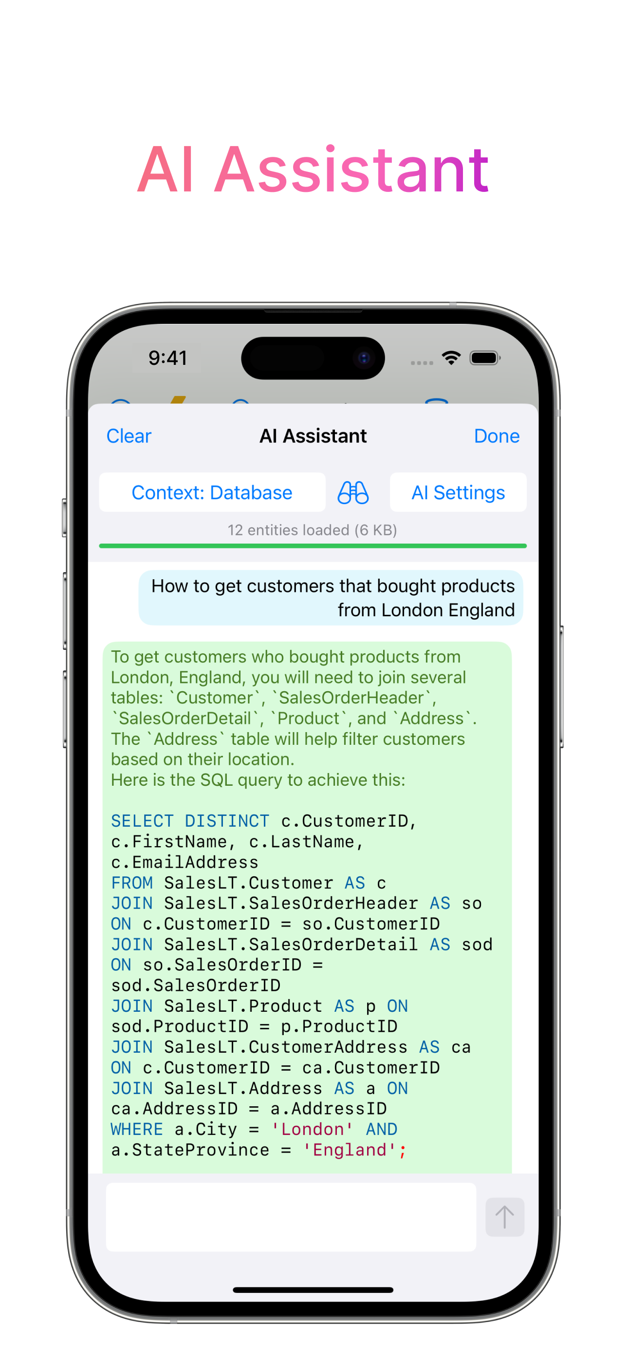 MySQL Mobile Client