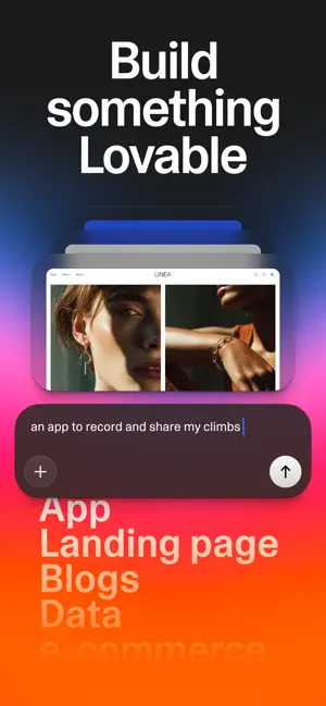 Lovable: Build Apps With AI iPhone screenshot 1