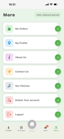 Ambrosia Ayurved screenshot