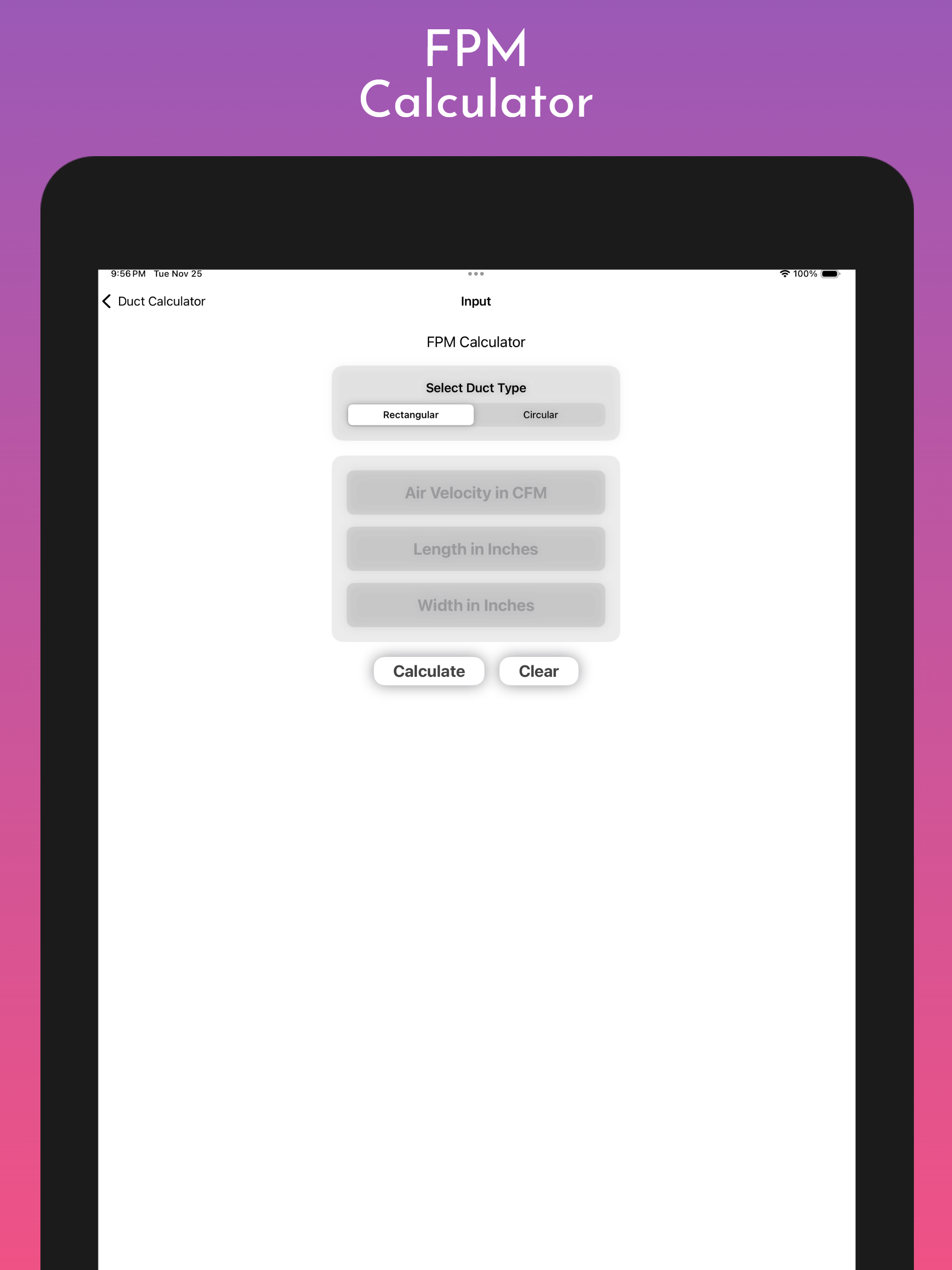 Duct Calculator Pro