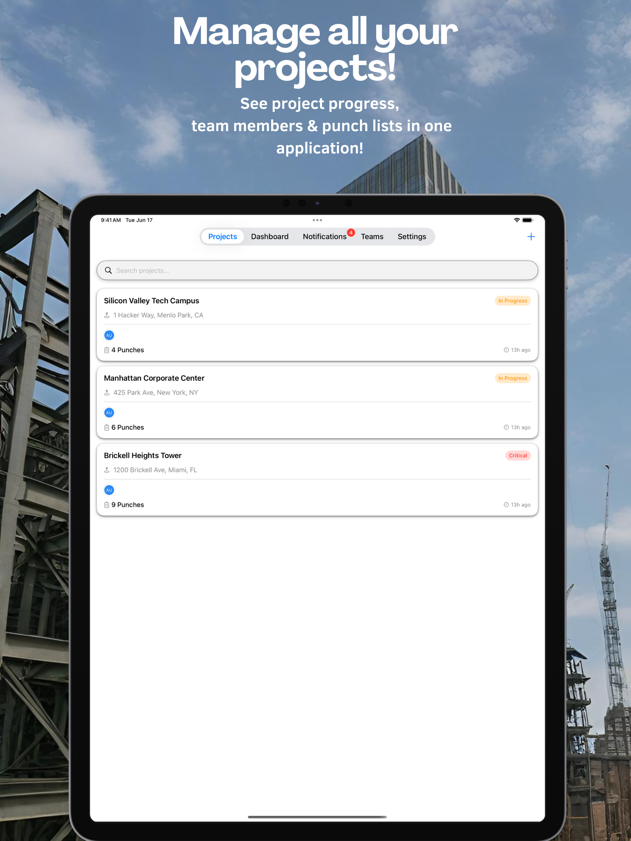 Punchly - Punch List App
