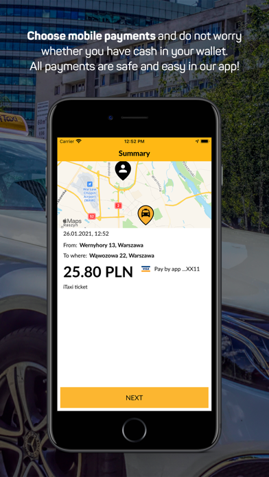 iTaxi - The Taxi App Screenshot