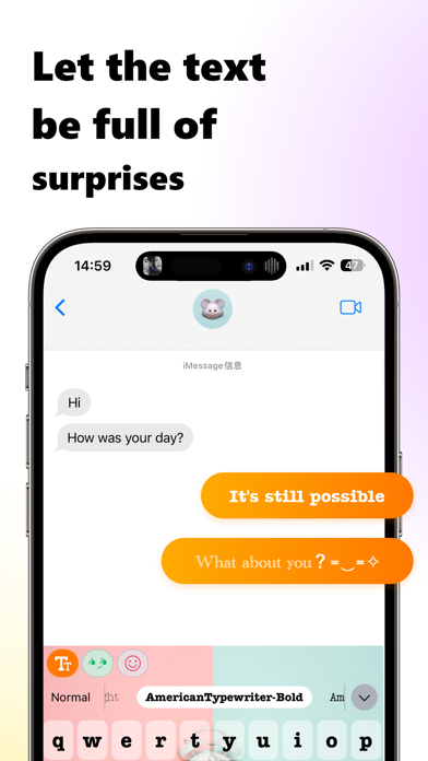 Fonts - Keyboard for iPhone Screenshot