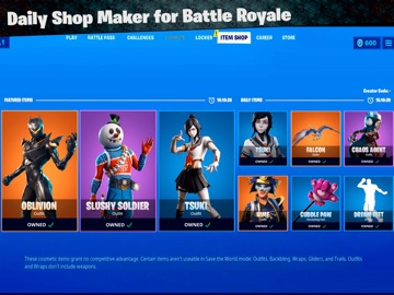 Daily Shop Maker - FortShop iPad screenshot