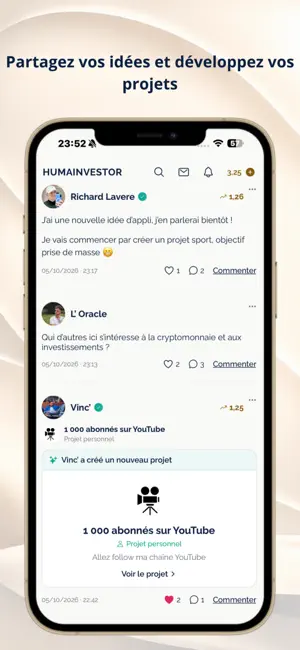 Humainvestor: Réussir ensemble screenshot 1