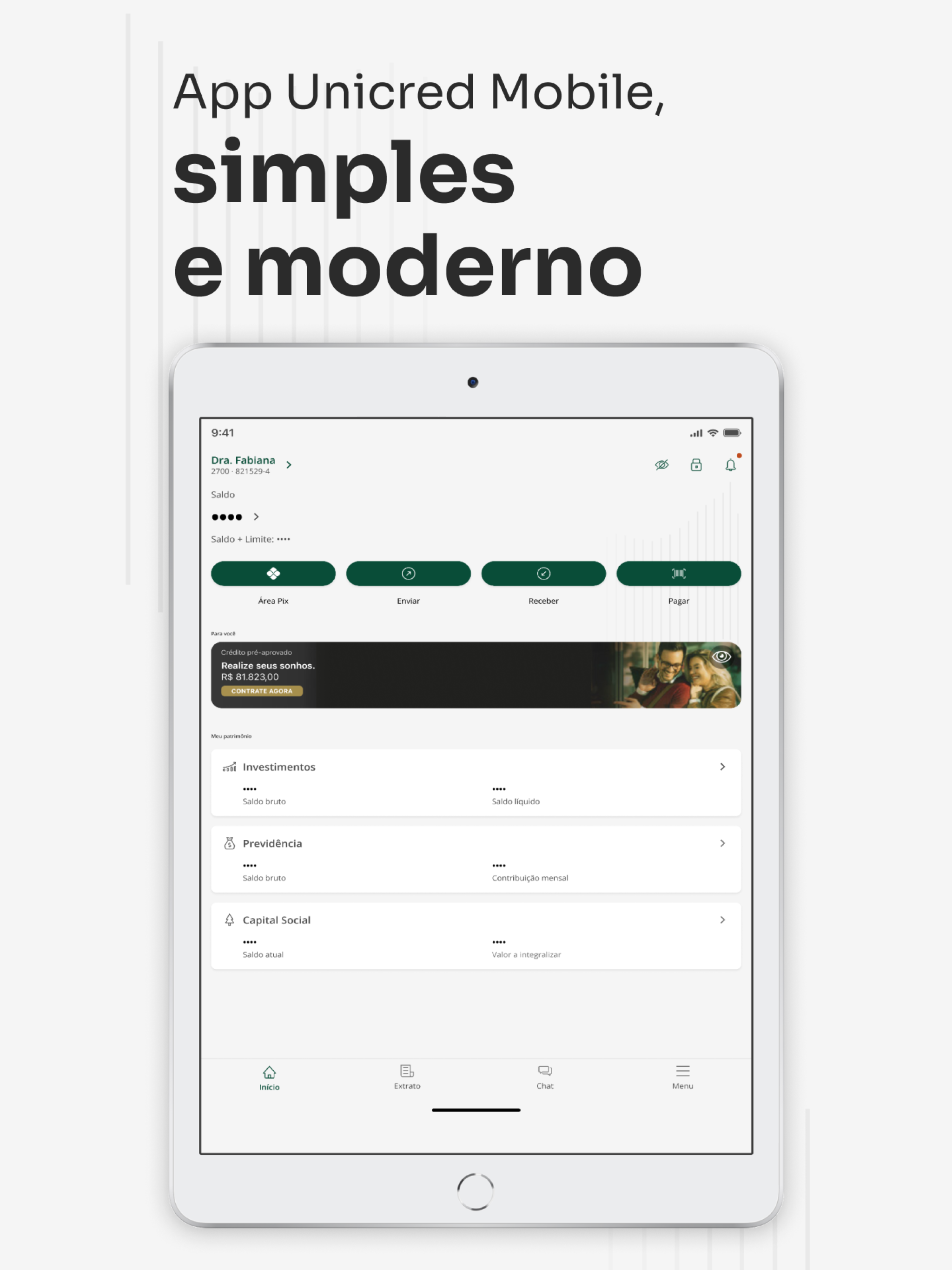 Unicred: Conta, Crédito, Pix