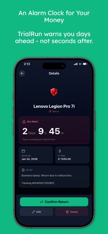 TrialRun: Money Deadlines screenshot