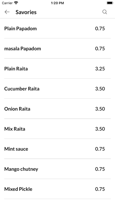 Miltons Indian Restaurant Screenshot