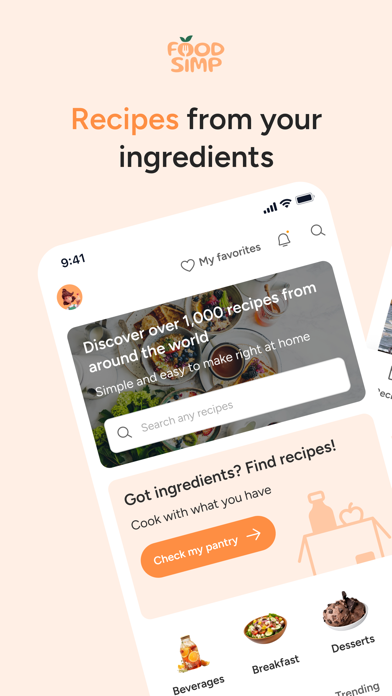 Food Simp: Cook by Ingredients Screenshot