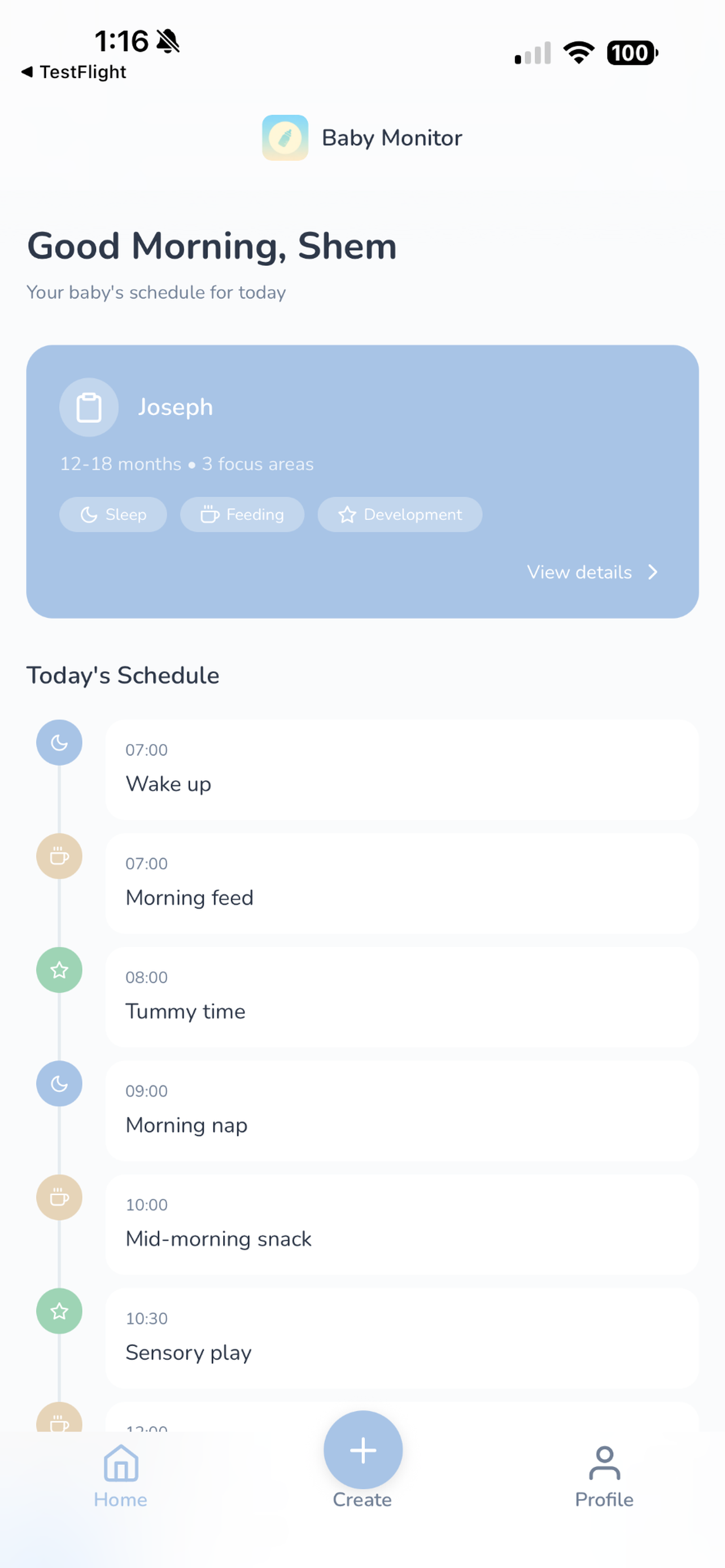 Baby Monitor Plan screenshot 3