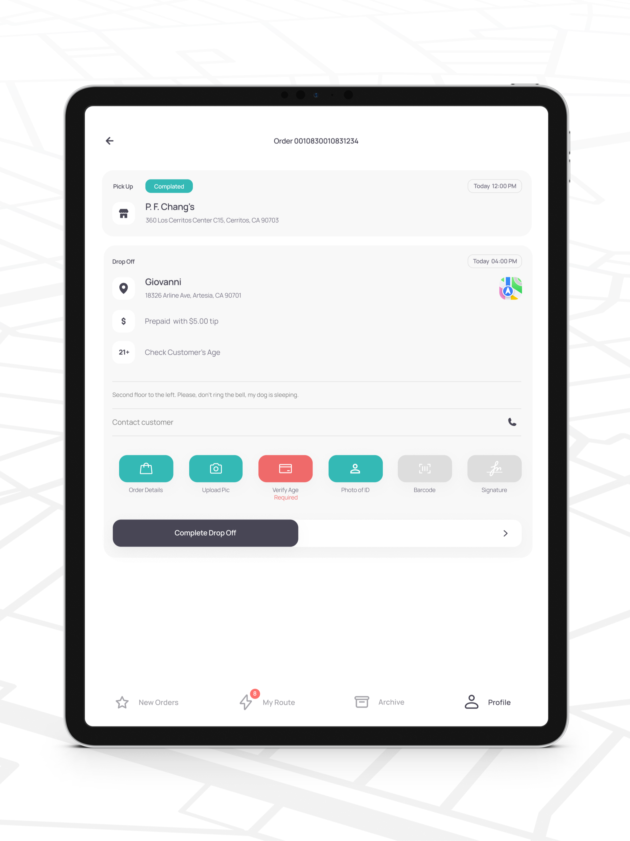 Delivery.com Driver