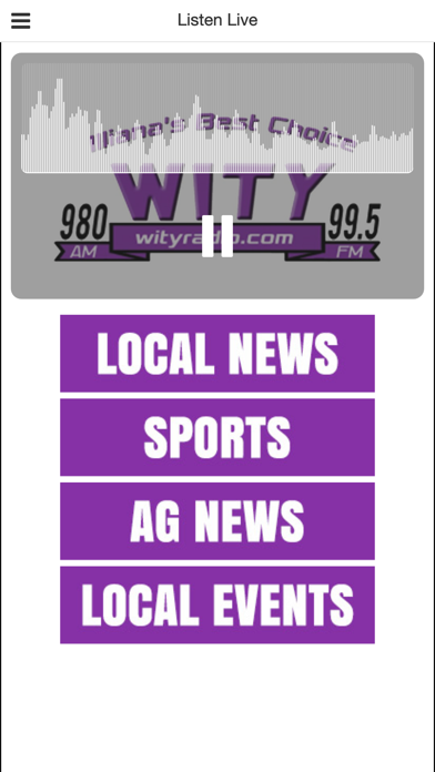 Screenshot #1 pour WITY Radio