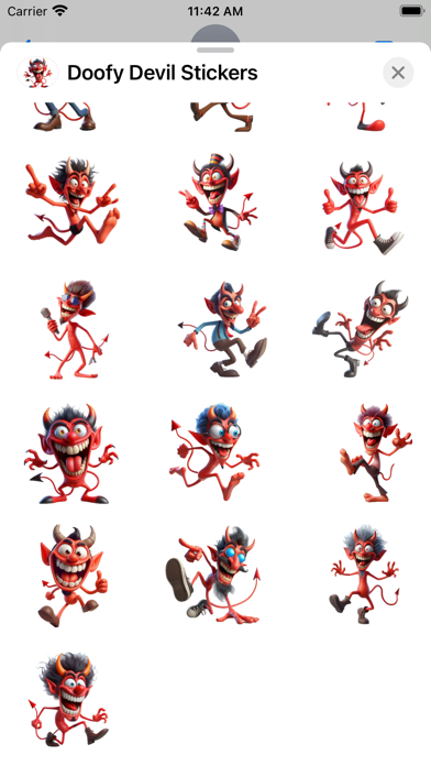 Screenshot #3 pour Doofy Devil Stickers