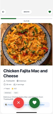 FoodMatchUp Screenshot 1 of 6