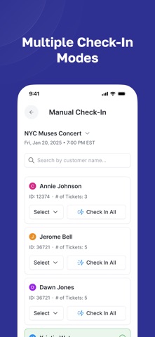 CueBox Ticket Scanner iPhone screenshot