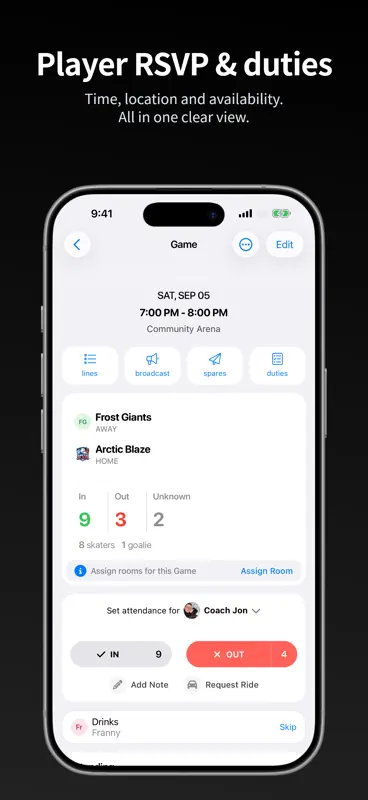 BenchApp - Sports Team Manager screenshot 6 of 7
