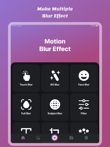 Motion Blur Effect iPad screenshot