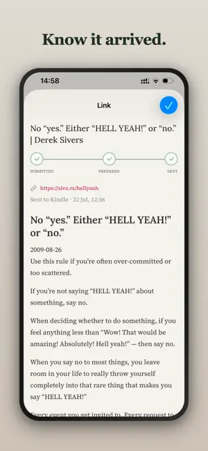 DropKind: Send to Kindle iPhone screenshot 4