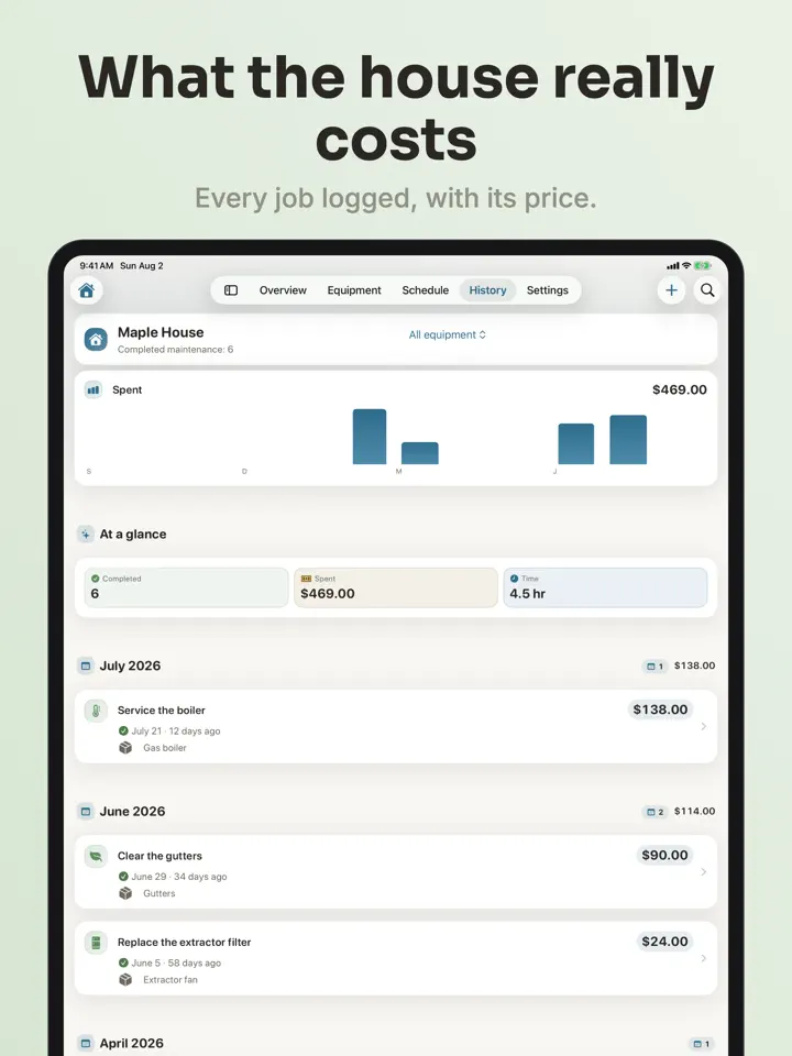 Dwellog on iPad: screenshot 6 of 7