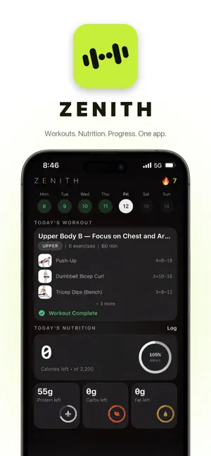 Zenith: AI Workout & Meal Plan screenshot 1
