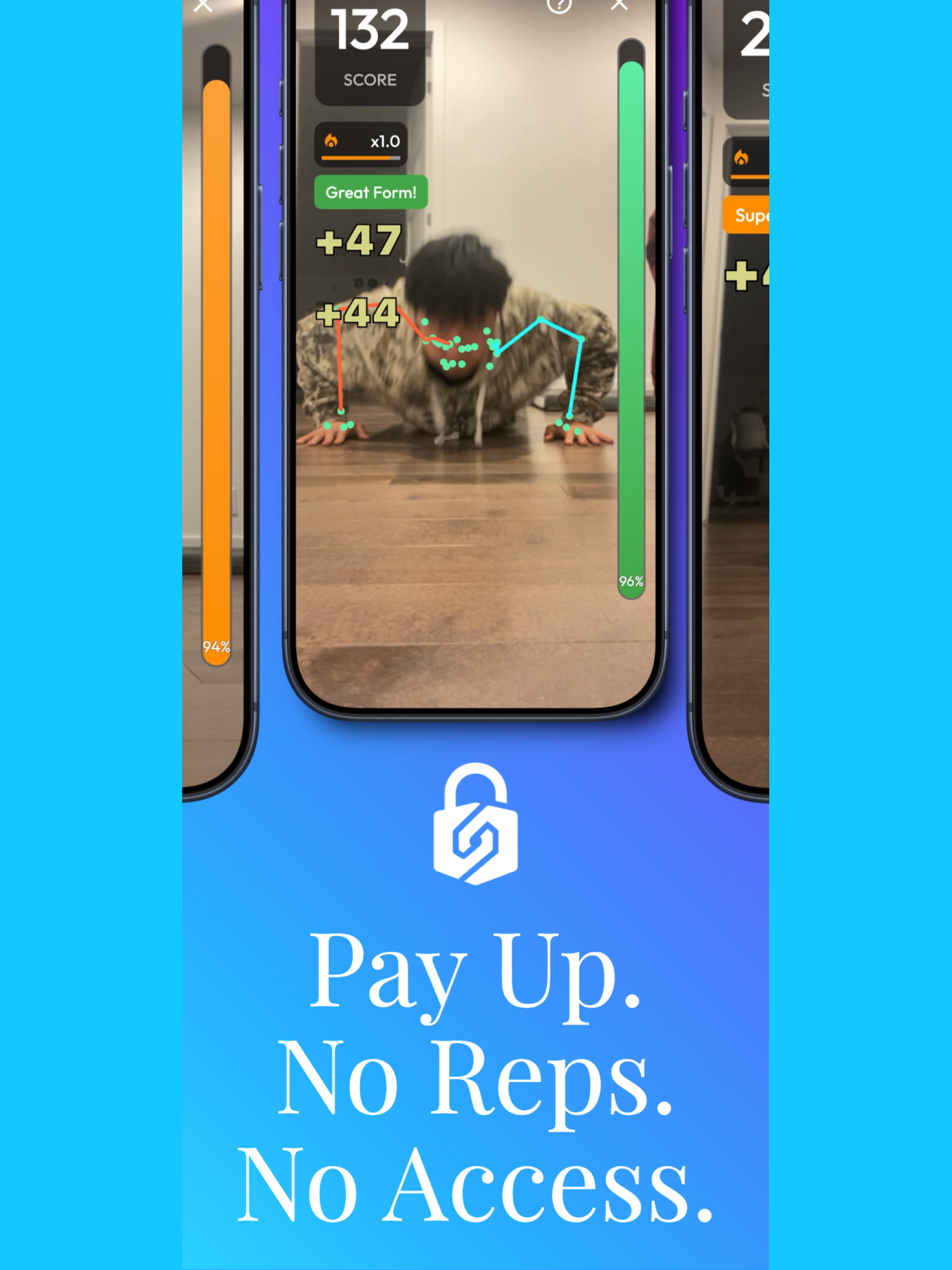 Repgate: sweat to unlock